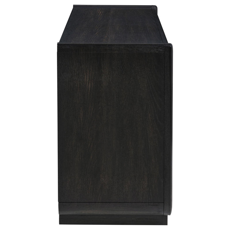 Leandro 2-drawer Home Office Writing Desk Burnished Black - 800790