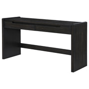 Leandro 2-drawer Home Office Writing Desk Burnished Black - 800790