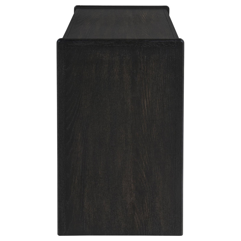 Leandro 2-drawer Home Office Writing Desk Burnished Black - 800790