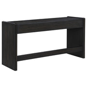 Leandro 2-drawer Home Office Writing Desk Burnished Black - 800790