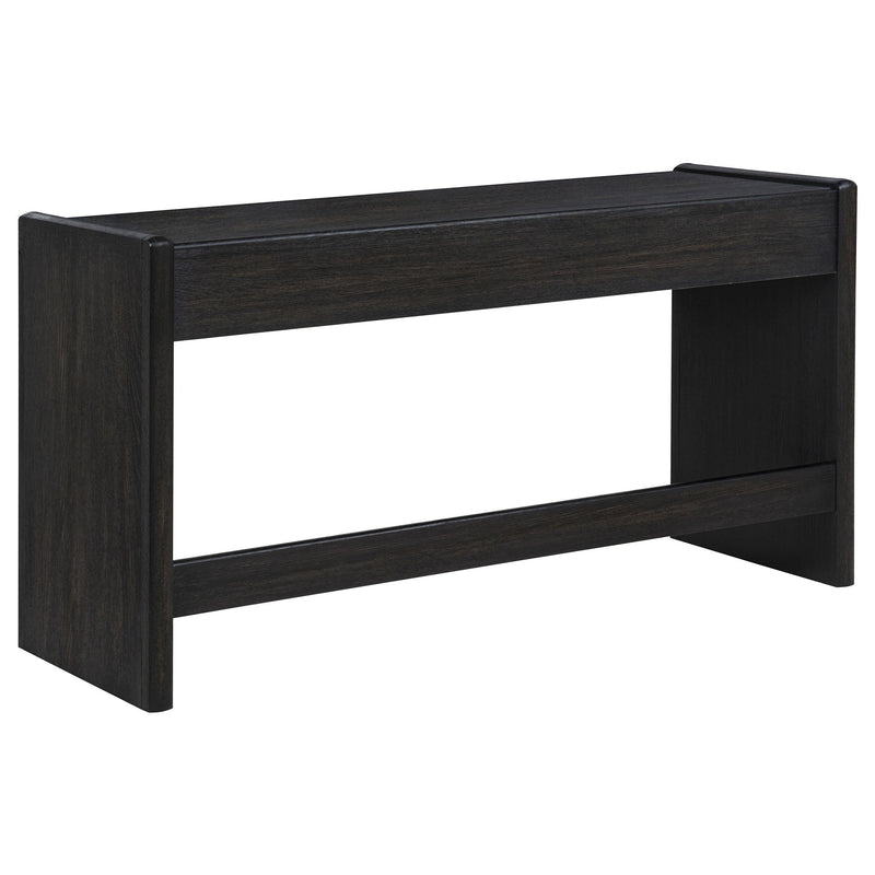 Leandro 2-drawer Home Office Writing Desk Burnished Black - 800790
