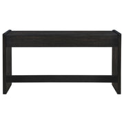 Leandro 2-drawer Home Office Writing Desk Burnished Black - 800790