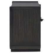 Leandro 2-drawer LED Nightstand with USB Burnished Black - 222492
