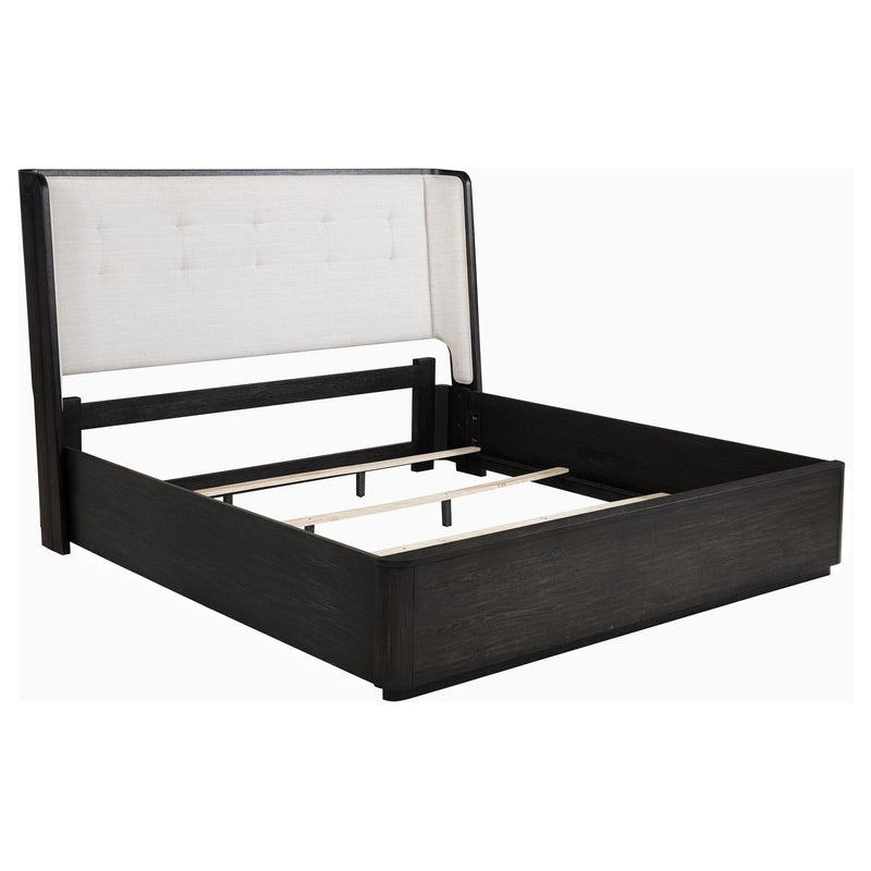 Leandro 4-piece California King Bedroom Set Burnished Black - 222491KW-S4