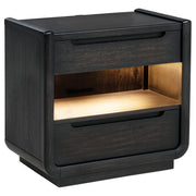 Leandro 4-piece Eastern King Bedroom Set Burnished Black - 222491KE-S4