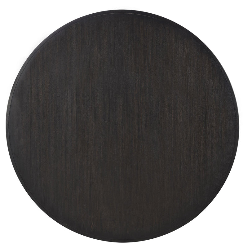 Leandro 5-piece Round Dining Table Set Burnished Black - 115390-S5