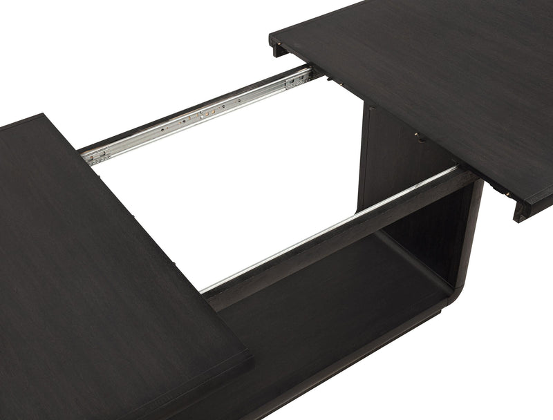 Leandro 7-piece Rectangular Dining Table Set Burnished Black - 115391-S7