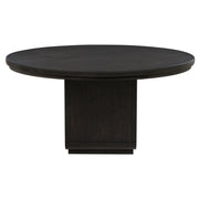 Leandro 7-piece Round Dining Table Set Burnished Black - 115390-S7A