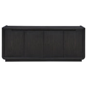 Leandro 72-inch 4-door TV Stand Media Console Burnished Black - 704633