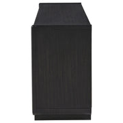 Leandro 72-inch 4-door TV Stand Media Console Burnished Black - 704633