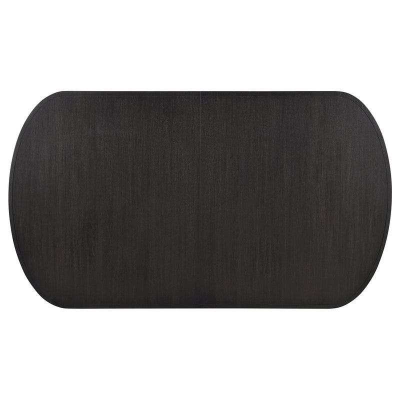 Leandro 78-inch Extension Dining Room Table Burnished Black - 115391
