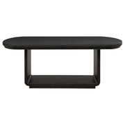 Leandro 78-inch Extension Dining Room Table Burnished Black - 115391