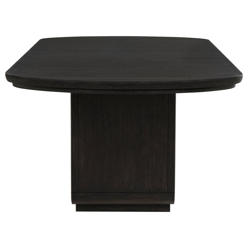 Leandro 78-inch Extension Dining Room Table Burnished Black - 115391