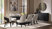 Leandro 9-piece Rectangular Dining Table Set Burnished Black - 115391-S9
