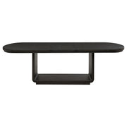 Leandro 9-piece Rectangular Dining Table Set Burnished Black - 115391-S9
