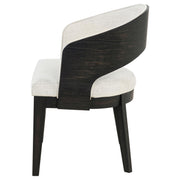 Leandro Upholstered Dining Arm Chair Cream (Set of 2) - 115393