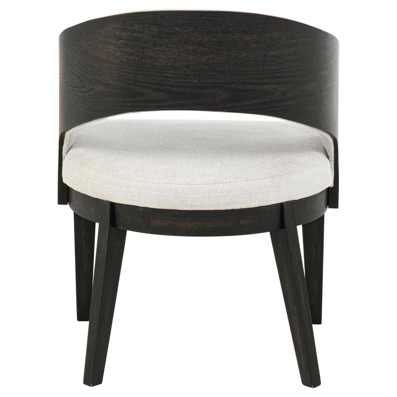 Leandro Upholstered Dining Arm Chair Cream (Set of 2) - 115393