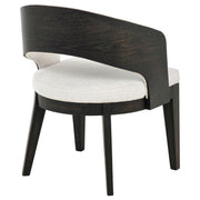 Leandro Upholstered Dining Arm Chair Cream (Set of 2) - 115393