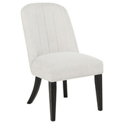 Leandro Upholstered Dining Side Chair Cream (Set of 2) - 115392