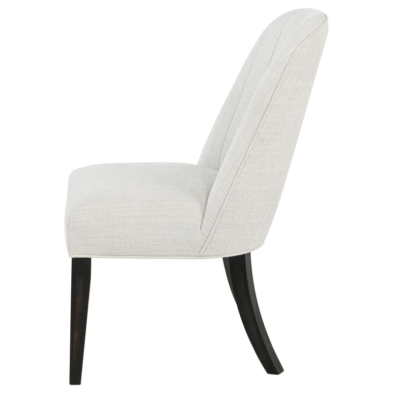 Leandro Upholstered Dining Side Chair Cream (Set of 2) - 115392