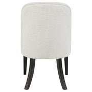 Leandro Upholstered Dining Side Chair Cream (Set of 2) - 115392