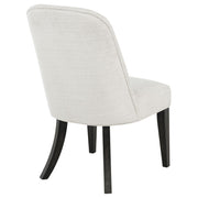 Leandro Upholstered Dining Side Chair Cream (Set of 2) - 115392
