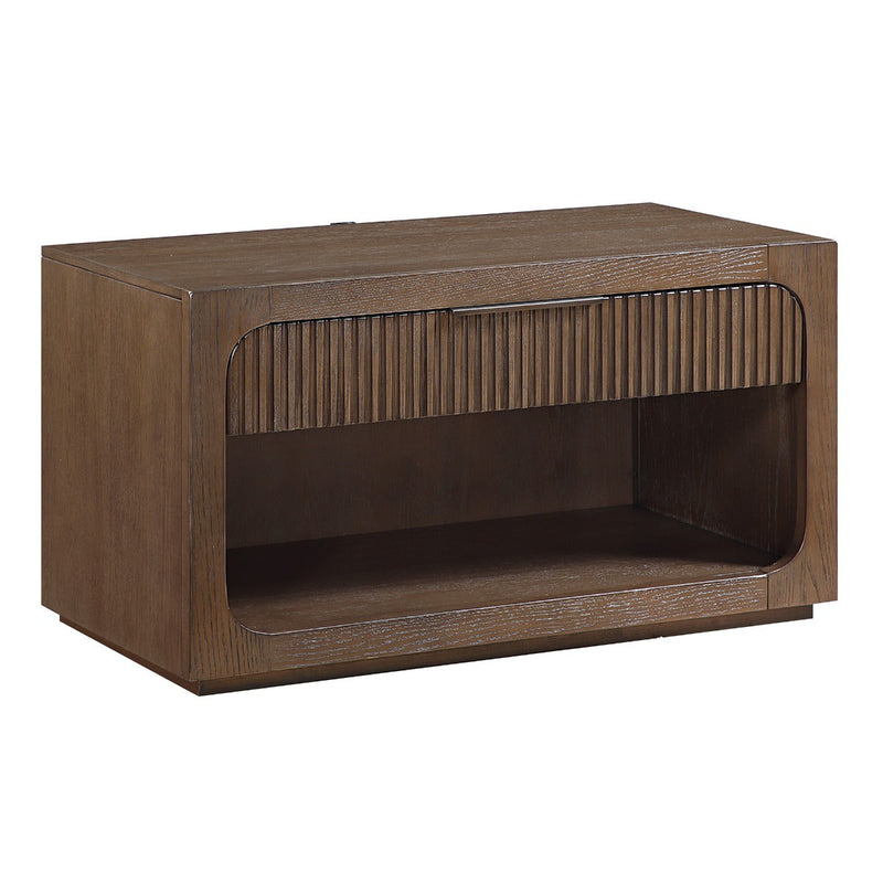 Leanna Nightstand w/Wood Top - BD06813