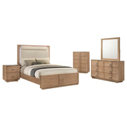 Leanne 5-piece Queen Bedroom Set Light Oak - 223131Q-S5