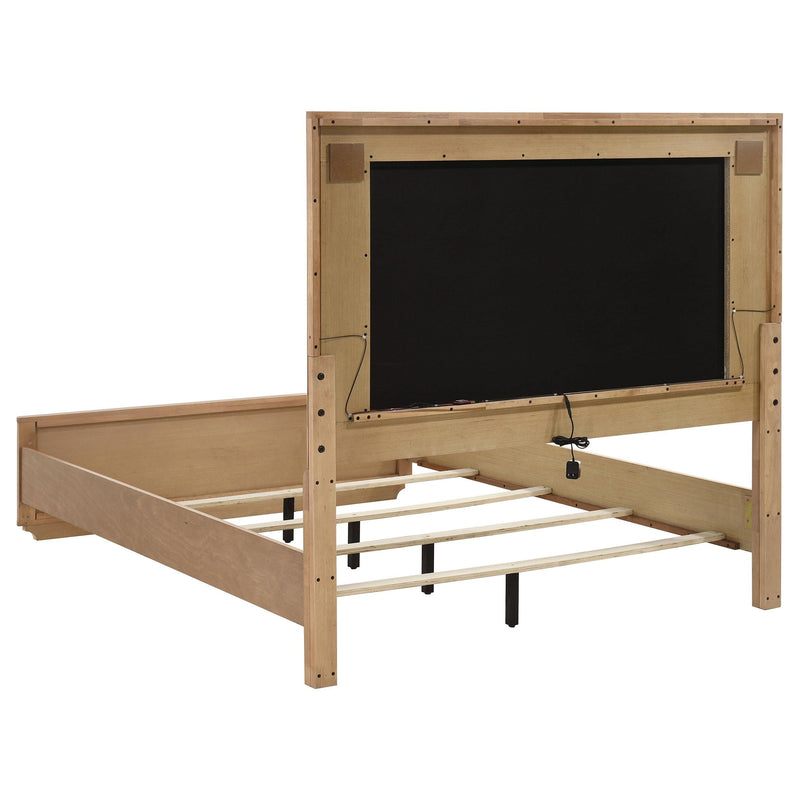 Leanne 5-piece Queen Bedroom Set Light Oak - 223131Q-S5