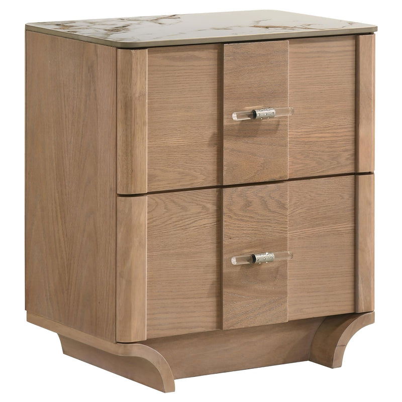 Leanne 5-piece Queen Bedroom Set Light Oak - 223131Q-S5