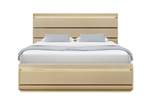 Genesis Gold Queen Bed With Led - GENESIS-GOLD-QB W/LED