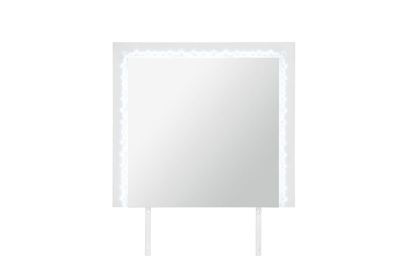 Naomi Silver Marble Mirror With Led - NAOMI-SILVER MARBLE-MR W/ LED