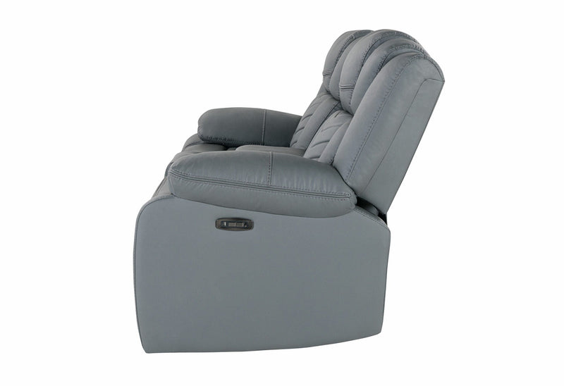 U7068 Grey 10 Power Console Reclining Loveseat With Led - U7068-GREY 10-PCRLS W/ LED
