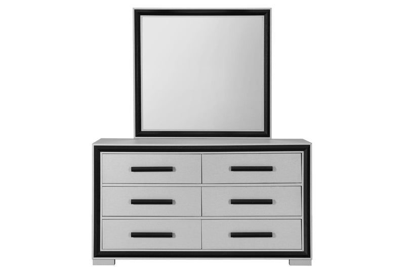 Amelia Grey Black Full Bed Group W/Led - AMELIA-GREY/BLACK-FBG W/LED