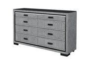 Isabella Grey Dresser With Led - ISABELLA-GREY-DR W/ LED