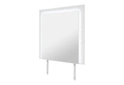 Naomi Silver Marble Mirror With Led - NAOMI-SILVER MARBLE-MR W/ LED