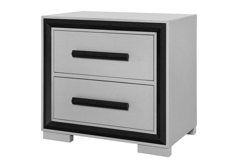 Amelia Grey Black King Bed Group W/Led - AMELIA-GREY/BLACK-KBG W/LED