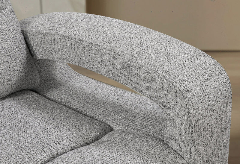 U6611 Grey 15 Power Console Reclining Loveseat With Led - U6611-GREY 15-PCRLS W/LED