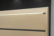 Genesis Gold Queen Bed With Led - GENESIS-GOLD-QB W/LED