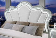 Aria Silver Queen Bed With Led - ARIA-SILVER-QB W/LED