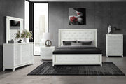Alina White King Bed Group With Led - ALINA-WHITE-KBG W/LED-N