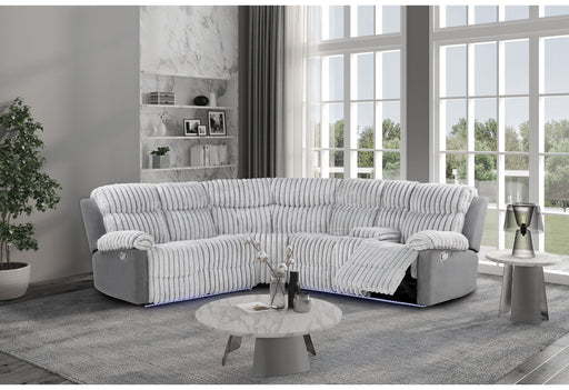 U6028 Grey Sectional With Led - U6028-GREY-SECTIONAL W/LED-N