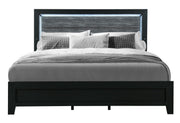 Reid Black Queen Bed Group With Led - REID-BLACK-QBG W/LED-N