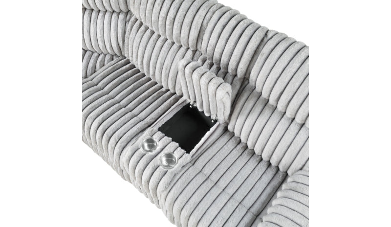 U6028 Grey Sectional With Led - U6028-GREY-SECTIONAL W/LED-N