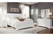 Pompei Metallic White Queen Bed With Led - POMPEI-WHITE-QB W/ LED-N