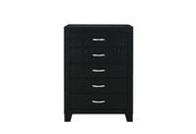 Reid Black Queen Bed Group With Led - REID-BLACK-QBG W/LED-N