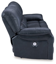 Leesworth Sofa, Loveseat and Recliner in Ocean - PKG016543