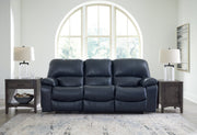 Leesworth Sofa, Loveseat and Recliner in Ocean - PKG016543
