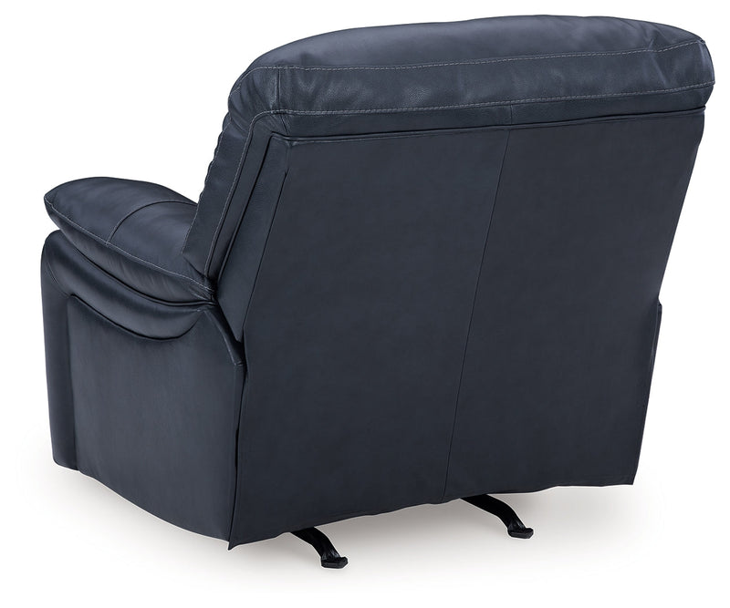 Leesworth Sofa, Loveseat and Recliner in Ocean - PKG016543