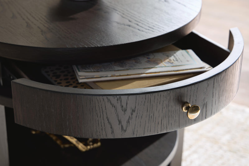 Leighmour Dark Brown Accent Table - A4000742